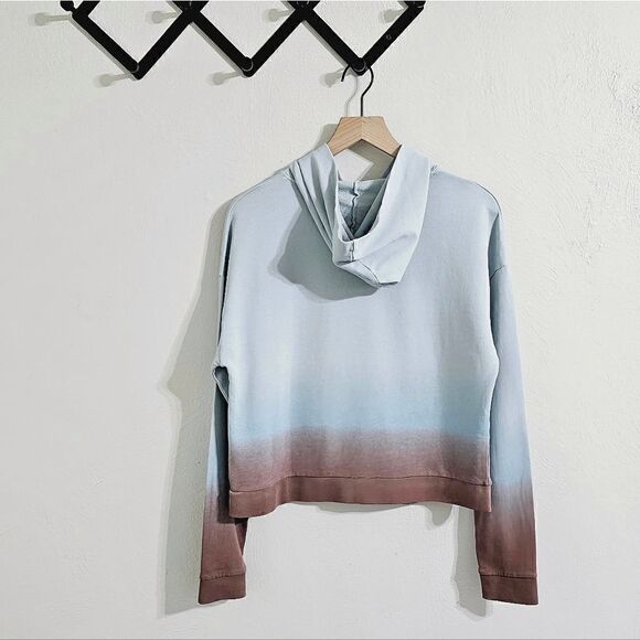 Kule The Organic Ombre Crosby Hoodie In Blue/Brown Size Small NWT - Picture 6 of 6